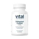 Nutriments vitaux Ubiquinol CoQ10 100 mg Activé Forme de Coenzyme Q10 Activé Antioxydant Potentiel pour soutenir la santé cardiovasculaire et cérébrale* Adapté sans gluten et sans lait 60 Softgels végétariens