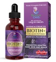 Maximale Stärke 165.000 mg flüssiges Biotin & Collagen Tropfen – Vitamine für Haarwachstum für Frauen & Männer – Unterstützt gesundes Haar, Radikale Haut & Starke Nägel – 98% Absorption, Non-GMO, 60 Portionen