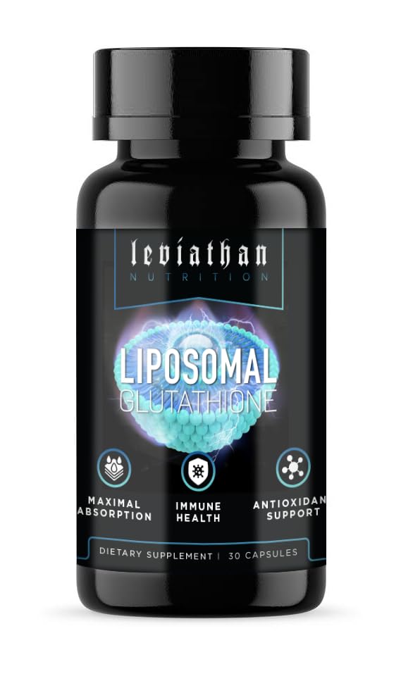 Leviathan Nutrition Glutathion liposomique Capsules, 30 Compte, Absorption maximale, Santé immunitaire, Soutien antioxydant