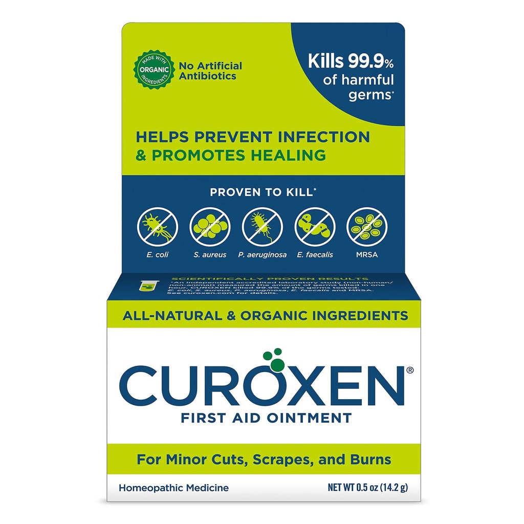 CUROXEN Erste Hilfe Antibiotische Salbe, 0.5oz | All-Natural & Organic Zutaten (0.5oz Vertical)