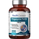 Megazyme Forte 200 Tabletten - Natürliche Pflanze Proteolytische Enzyme Nattozimes Serrazimes unterstützt Verdauungssystem Immungesundheit
