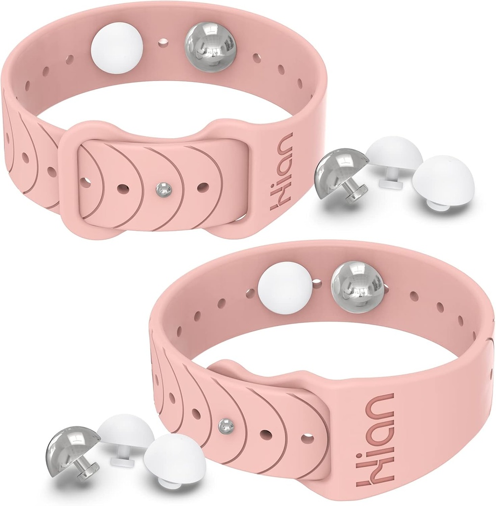 Motion Sickness Bands Sea Sickness Wristbands Verstellbare Acudruck Nausea Wristband/,Natural Relief von Nausea Kopfschmerzen,Insomnia, Angst, Schlafhilfe, Morgen Krankheit,Motion Sickness(1Pair Pink Sand