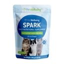 Pet Wellbeing Spark Daily Nutritional Greens Superfood für Katzen - Probiotika, Präbiotika, Verdauungsenzyme, Aminosäuren, Antioxidantien, Vitamin D, Spirulina - Veterinär-Formuliert 3.53 Unze (100 g)