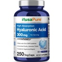 NusaPure Hyaluronsäure 300mg 250 Veggie Kapseln (Non-GMO, Vegan)