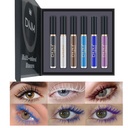 Bunte Mascara Bunte wasserdichte blaue Mascara für Wimpern Set, Weiß Schwarz Braun Lila Lang anhaltende Charming Voluminous Cruelty Free Vegan Eye Makeup (6 Farben)