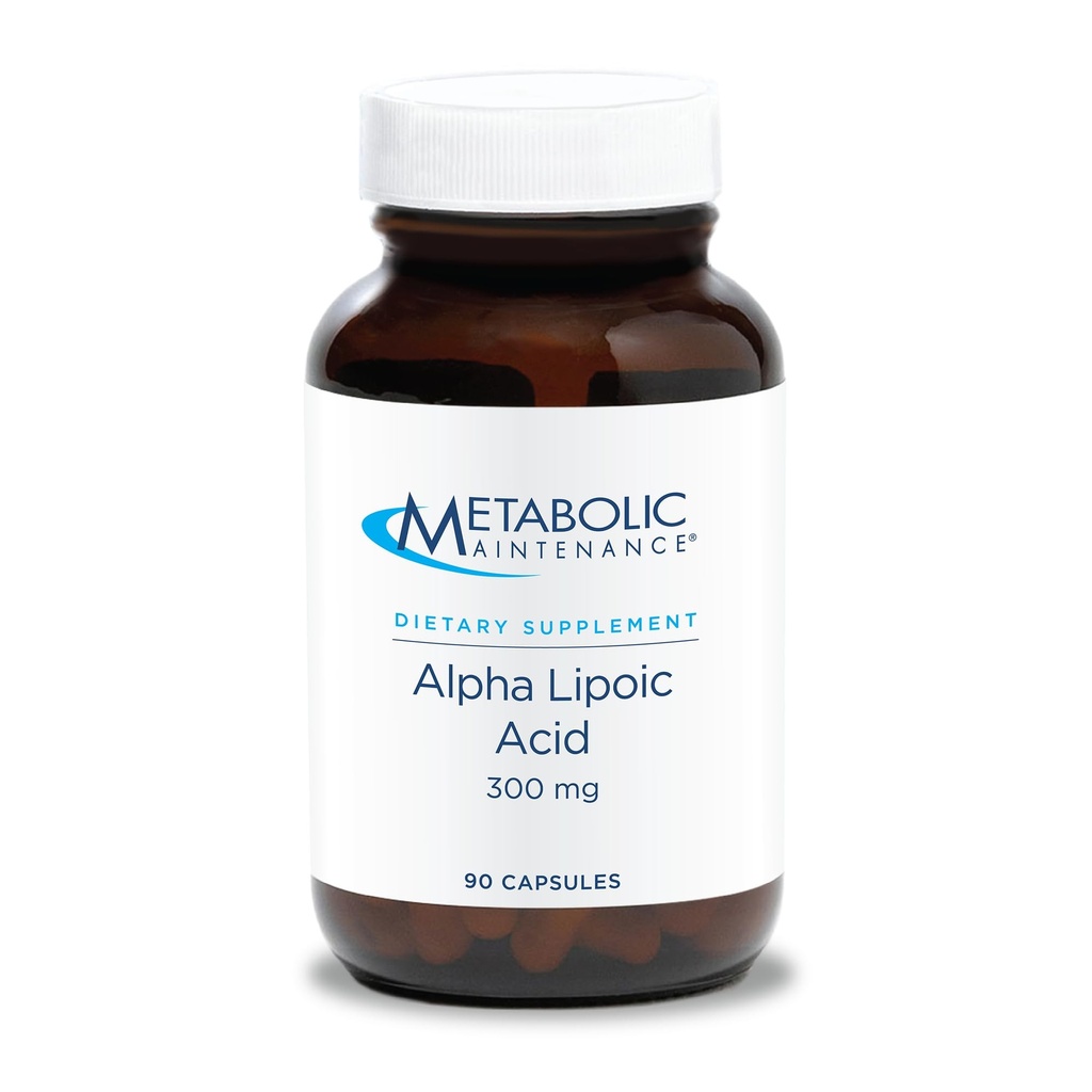 Maintenance métabolique Alpha acide lipoïque - Supplément ALA 300mg - Antioxydants pour Nerve + Foie Santé (90 Capsules)