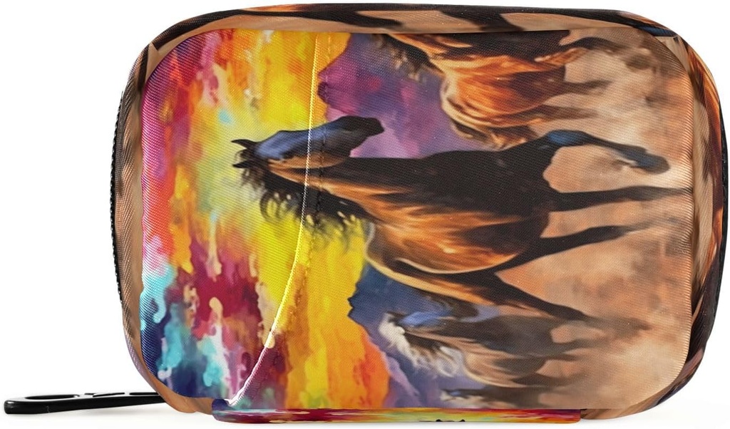 Horse Pill Organizer Case Portable Weekly Daily Pill Case Tasche Organizer mit Reißverschluss für Ergänzungen Medizin Travel Family Business