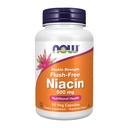 JETZT Nahrungsergänzungsmittel, Niacin (Vitamin B-3) 500 mg, Flush-Free, Double Strength, Nutritional Health, 90 Veg Kapseln