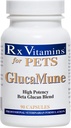 Rx Vitamins GlucaMune - Hunde- und Katzenimmun-Supplement mit Beta Glucan - Tägliche Vitamine für Indoor Cats - Hilfe in Feline & Canine Wound Care, Gut Health - 90ct