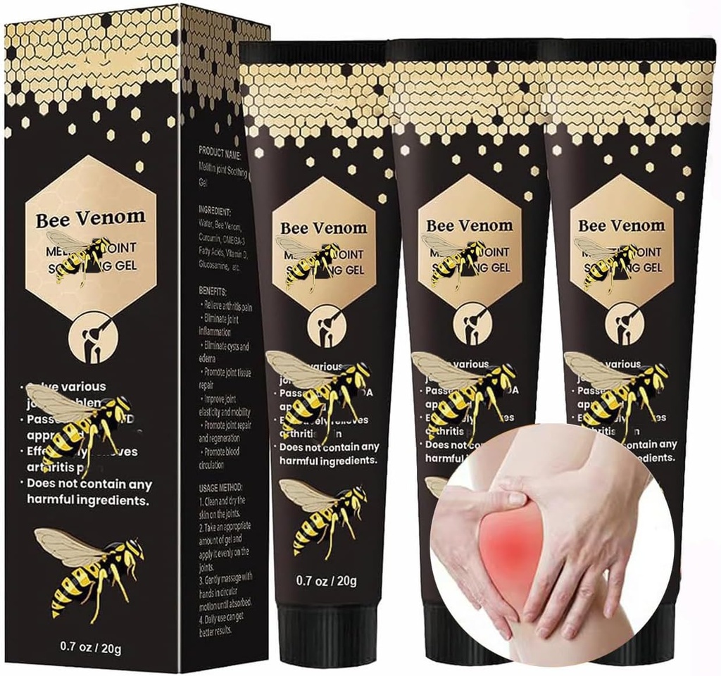 Crème de soulagement du venin d'abeille, crème de venin apaisant pour les articulations et les muscles, gel de venin d'abeille de Newzealand (B)