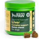 Leber- & Nieren-Ergänzung Hunde Detox Chews, Complex Support mit High Level Milk Thistle Extract for Dogs Health, 120 Chicken Flavored Vitamin Bites für alle Hundezuchten
