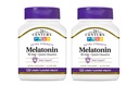21ème siècle, Melatonine Dissolve rapidement les comprimés 10 mg, blanc, cerise, 120 Compte (paquet de 2)