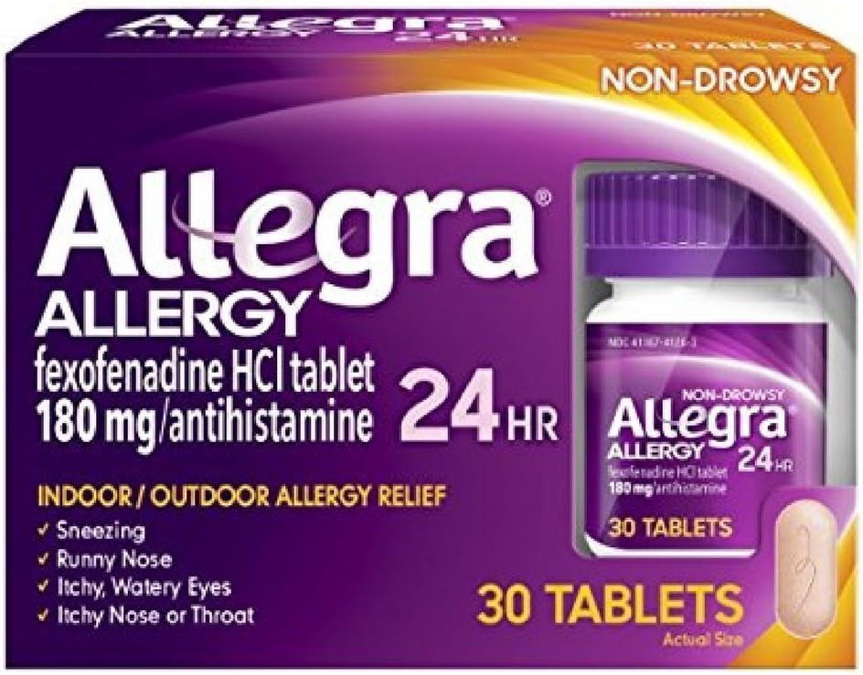 Allegra 24 Stunden Allergy Tabletten 30 Tabletten (Pack von 2)