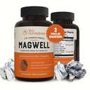 Live Conscious Magwell Magnesium Zink & Vitamin D3 - Magnesium Glycinate, Malate, & Citrate - Dreifache Ergänzung für Frauen & Männer - für Schlaf, Knochen, Herz, Immununterstützung - 120 Caps