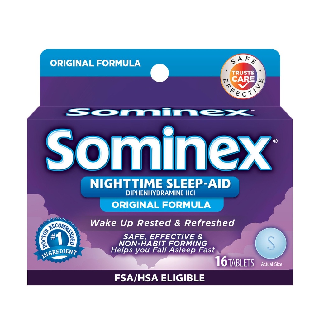 Comprimés de formule originale Sominex 16 comprimés (paquet de 2)