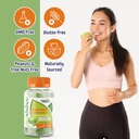 Sour Apple Flavored Vitamin C Gummies Mega Dose - 1050 mg Vitamin C - Boosts Immunsystem und unterstützt Herzgesundheit - Große Verkostung und einfach zu schlucken (2 Pack)