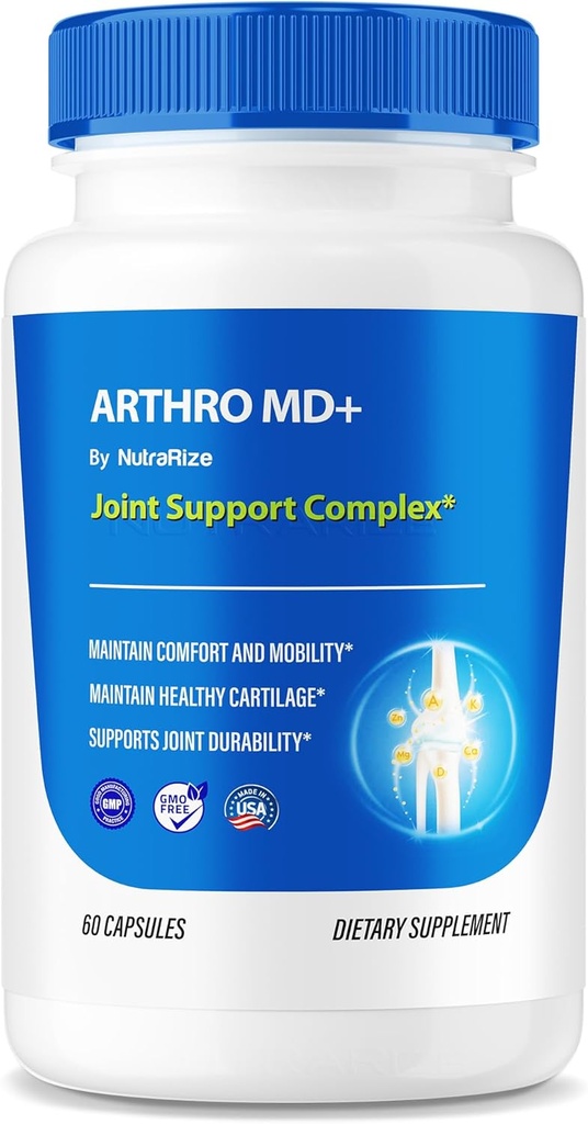 Arthro MD+ Capsules, offizieller Arthro MD Joint Support, All Natural Formula zur Unterstützung von Flexibilität und Mobilität, Premium Pillen für gesunde Gelenke, Arthro M D Review (60 Kapseln)