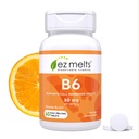 EZ Melts lösliches Vitamin B6 50 mg, Zuckerfrei, 1-Monat-Versorgung - 1 Packung