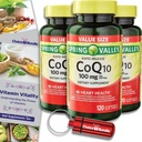 Choice Bundle Spring Valley Rapid-Release CoQ10 Coenzyme Q10 100 mg Softgels 120 CT 3 pk (360 Total) + Guide Vitamine et Pill Container (5 Articles)!