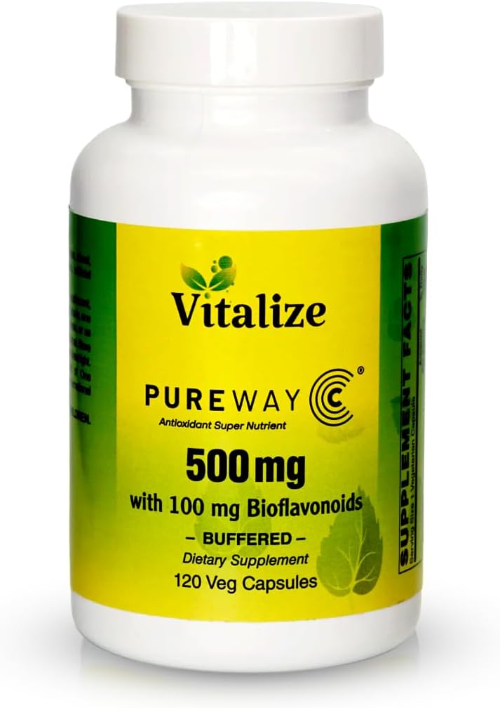 Vitalize - PUREWAY-C 500 MG BUFFERED (en anglais seulement) Supplément vitamine C (en anglais seulement) Soutient la guérison des plaies et le système immunitaire (en anglais seulement) Acide ascorbique