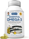 ANDREW LESSMAN Essential Omega-3 Mint - 600 Softgels - Ultra-Pure, High Potency Omega-3 Öle. Hohe DHA, keine Stomach Upset, keine Verunreinigungen, keine Merkur. Kleine leicht zu schlucken Softgels