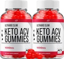 Ultra Bio Slim Keto Plus ACV Gummis Nahrungsergänzung - UltraBio Slim Keto Apple Cider Vinegar Gummies Bewertungen, maximale Stärke BioSlim Gummies für Advanced Weight Management (2 Pack - 120 Gummies)