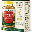 Spring Valley Omega-3 von Fish Oil 500 mg 120 Count, SoftGels, General & Heart Health Nahrungsergänzung Bundle mit Lualls 45 Diabetes Decodiert