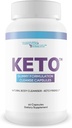 Keto Gummy Formulierung Cleanse Capsules - Aid Cleansing & Detoxification - Hilfe Flush Waste & Toxins - Natürliche Körperreinigung Unterstützung für Gesundheit & Wellness - Fortgeschrittene Keto Cleanse Detox mit Probiotics