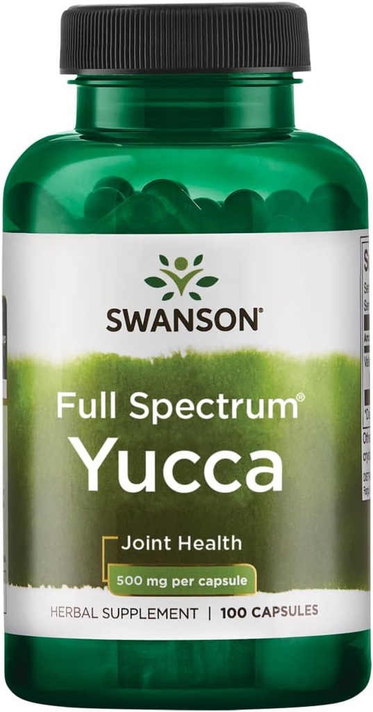 Swanson Premium Marke Full Specturm Yucca 500 Milligramme 100 Kapseln