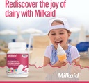 Milkaid Junior Flavor Pack | Hilft Gas, Bloating, Durchfall bei Kindern | Fast Acting Dairy Digestive Supplement für Kinder | 180 Tablets
