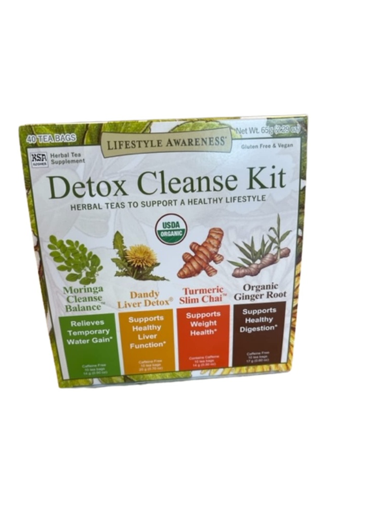 Lifestyle Awareness Detox Cleanse Kit, Kräutertees zur Unterstützung einer gesunden Lifestyle 40 Teebeutel