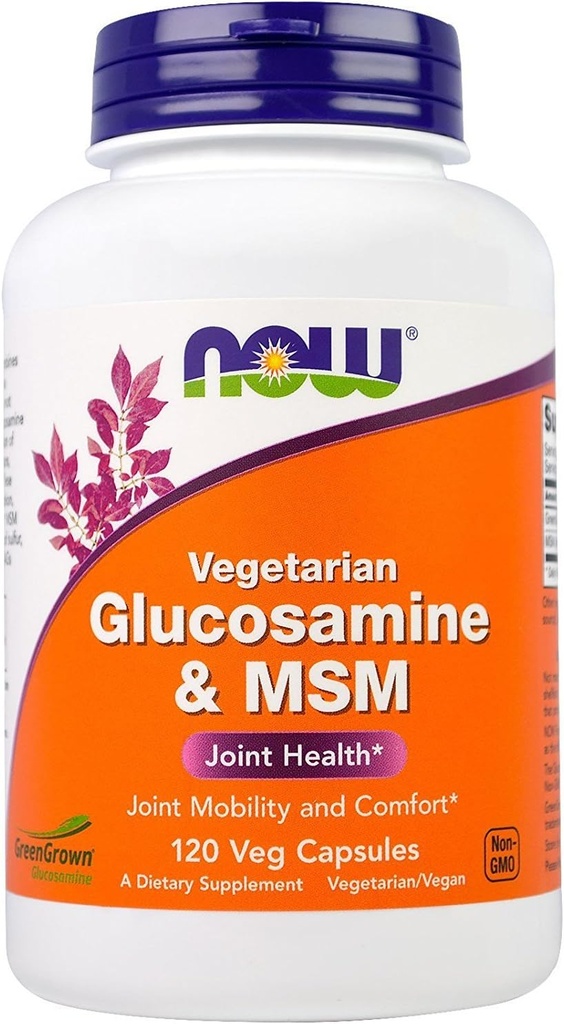 Jetzt Lebensmittel, Glucosamine Hydrochloridevegetarian 500mg, 120 Veggie Kapseln