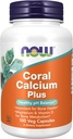 Maintenant Aliments Calcium de corail plus Magnésium, 100 capsules de légumes (paquet de 2)