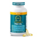 Macuhealth Omega 3 Fischöl - 1100mg DHA, 1100mg EPA, Eye & Brain Health Supplement, Triglycerid-Formel, 120 Softgels