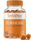 Turmeric Gummis mit Curcumin, Ginger & Piperine | Joint Support Gummis | Antioxidant & Digestive Health Support | Premium Qualität | Peach Flavor | 60 Count
