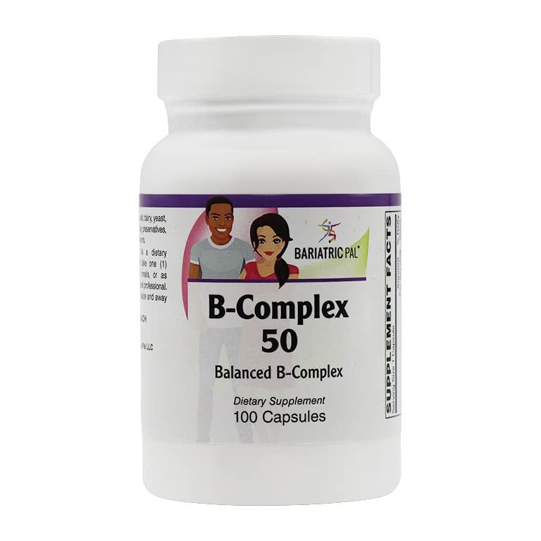 BariatricPal Sustained Release B-Komplex 50 Vegetarische Kapseln (100 Zähler)