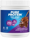 Pure Protein Bars, High Protein, Nutritious Snacks, um Energie zu unterstützen, Low Sugar, Glutenfrei, Schokolade Peanut Butter, 1.76oz, Paket von 4