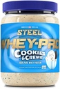 Stahl Ergänzungen Whey-Pro | 100% reines Whey Protein Pulver für Männer und Frauen | Cookies & Creme | Muskelaufbau & Lean Muskel Erholung | 1,59 lbs | BCAA 5g | Non-GMO | 25 Portionen