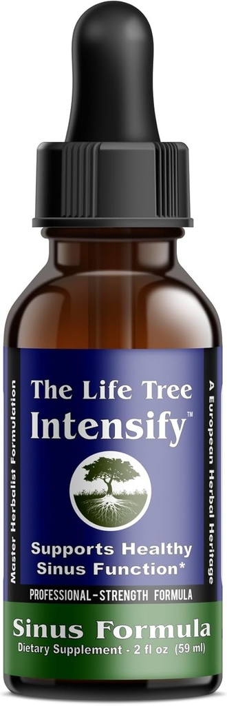 The Life Tree Intensify - Natural Sinus Support | Professional Strength | Promotes Breathing Easier Within just Seconds of use - 2 fl. oz Bottle.