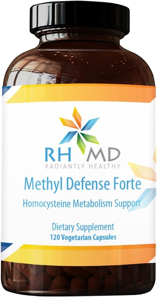 RHMD Methyl Defense Forte Homocysteine Métabolisme Soutien compléments alimentaires (120 capsules végétariennes)