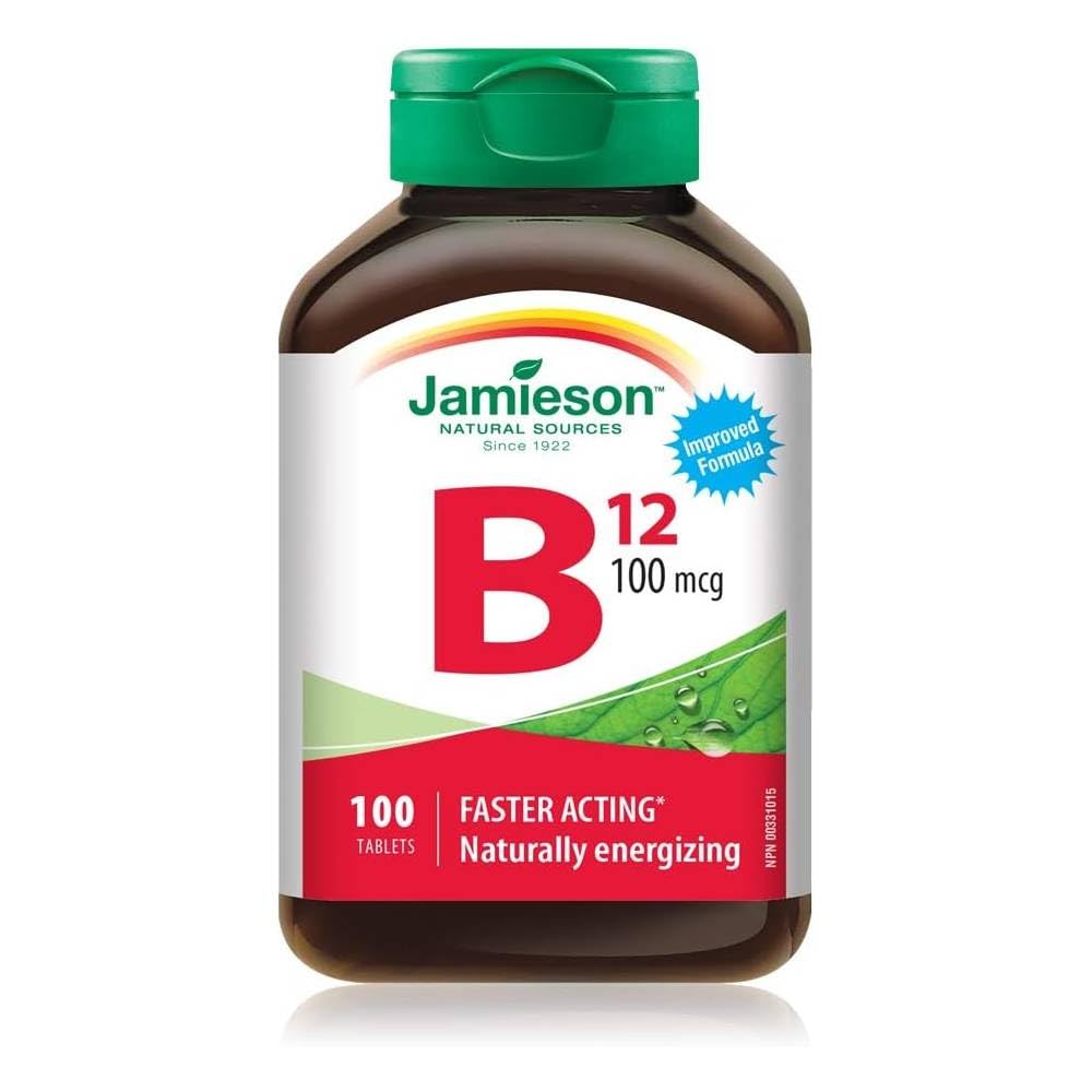 Jamieson B12 100 μg (METHYLCOBALAMIN), 100 comprimés