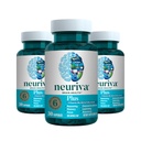 NEURIVA Plus Supplément Cerveau pour mémoire, concentration et concentration + fonction cognitive avec Nootropics Phosphatidylsérine et neurofacteur testés cliniquement, VIT B6 & B12, 30 Capsules de comptage (3 Pack)