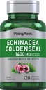 Piping Rock Echinacea Goldenseal Kapseln | 1400mg | 120 Vegetarische Kapseln | Non-GMO, Glutenfreie Ergänzung