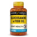 MASON NATURAL Glucosamin & Fish Oil Supplement mit DHA & Omega 3 für Gelenk- & Muskelunterstützung, 1 Monat Versorgung Softgel Pillen