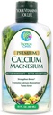 Premium Liquid Calcium Magnesium Citrat - Natürliche Formel w/ Unterstützung für starke Knochen - Flüssige Vitaminergänzung w/ Calcium, Magnesium, Boron & Vitamin D3 – Bis zu 98% Absorption Rate- 32oz, 64 Serv
