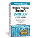 Facteurs naturels Ultime Probiotique Senior - Supplément Senior pour la santé digestive et immunitaire - 35 milliards d'UFC - Non-OGM et sans gluten - 30 capsules (30 portions)