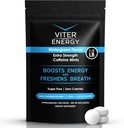 Vitre énergie extra-résistance menthes caféinés 80mg caféine, B vitamines, sans sucre. (Wintergreen, 8oz, sac en vrac)