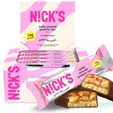 NICKS Protein Bars Schokolade Peanut | 15g Protein | 200 Kalorien | Low Carb Keto Friendly Snacks Keine hinzugefügt Zucker (Multipack 12 bar x 50g)
