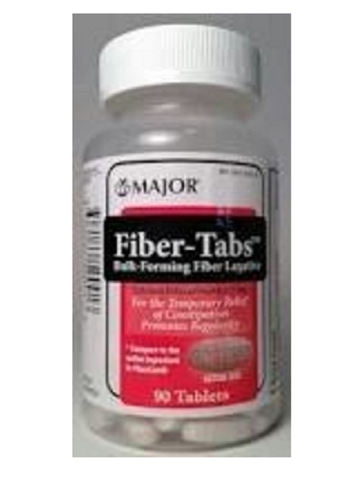 MAJOR Fiber-Tabs Tablets 500 Mg - Fiber Tablets für Damen und Herren - Occasional Constipation Relief für Erwachsene - 90 Tablets - Pack von 6
