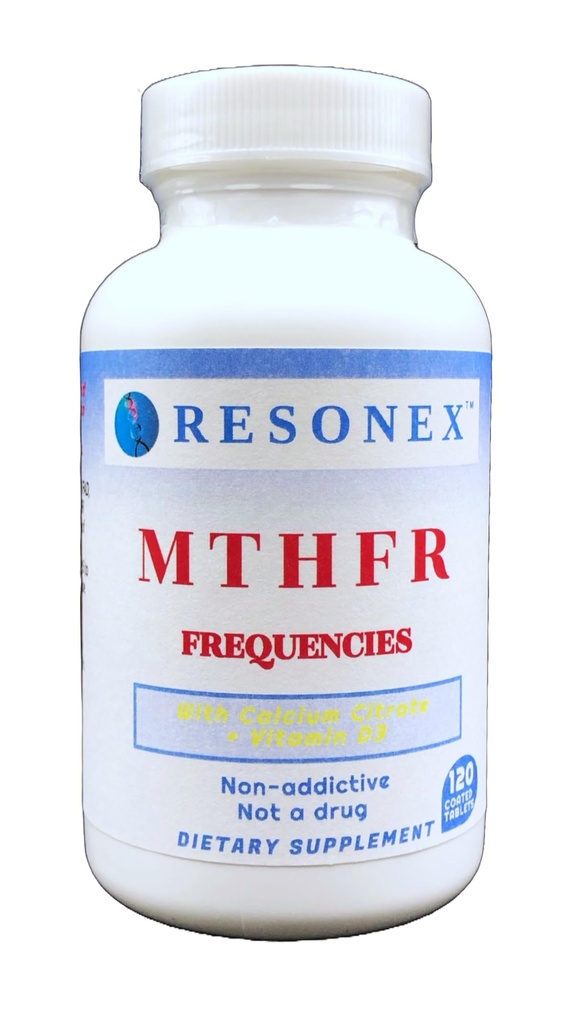 Fréquences du MTHFR - 120 comprimés - avec fréquences naturelles du MTHFR, du MTR et du MTRR pour soutenir la méthylation, la production du 5-MTHF et du B12